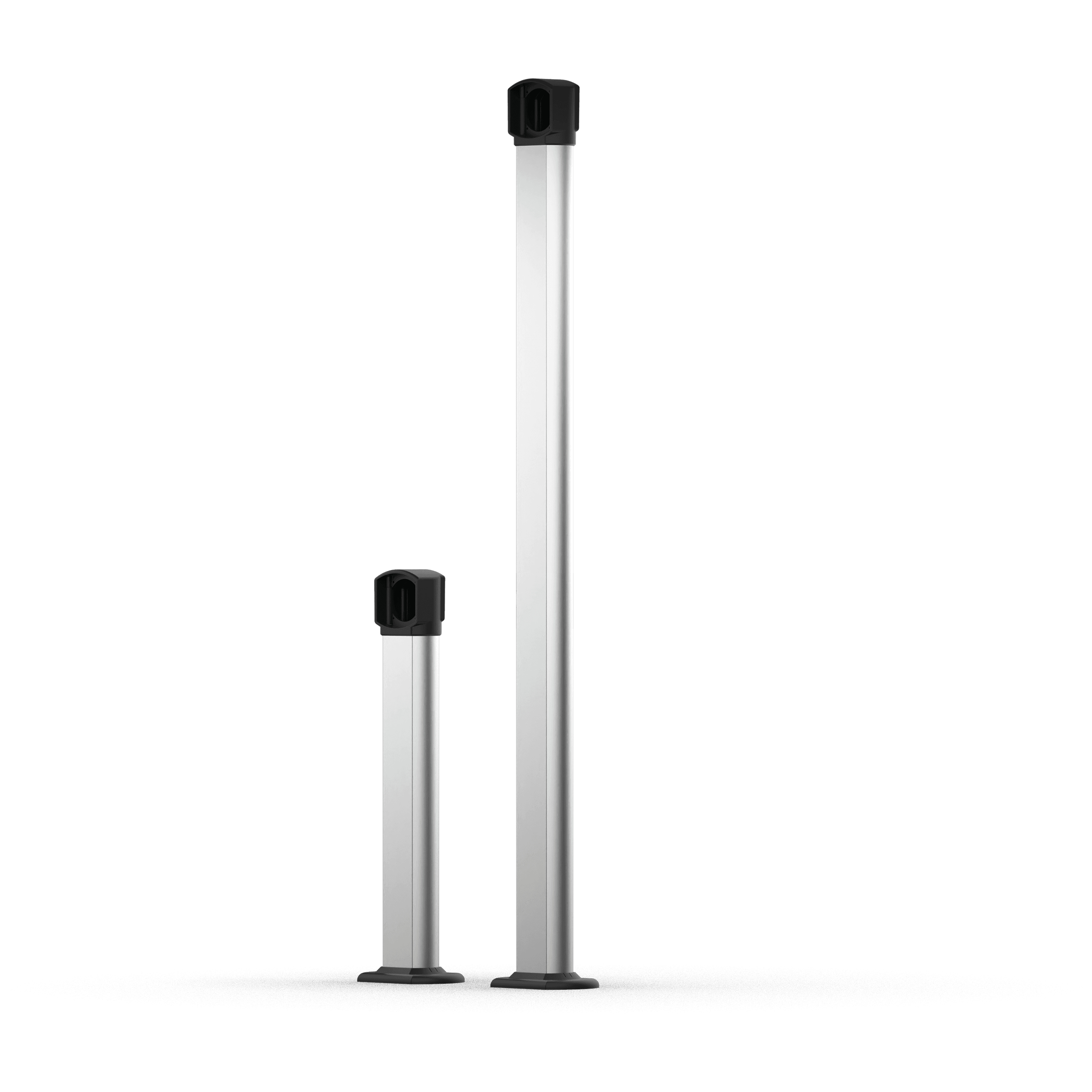 ZERO.PT, sloupek 1.200 mm z eloxovaného hliníku k vnější instalaci s kotevní deskou