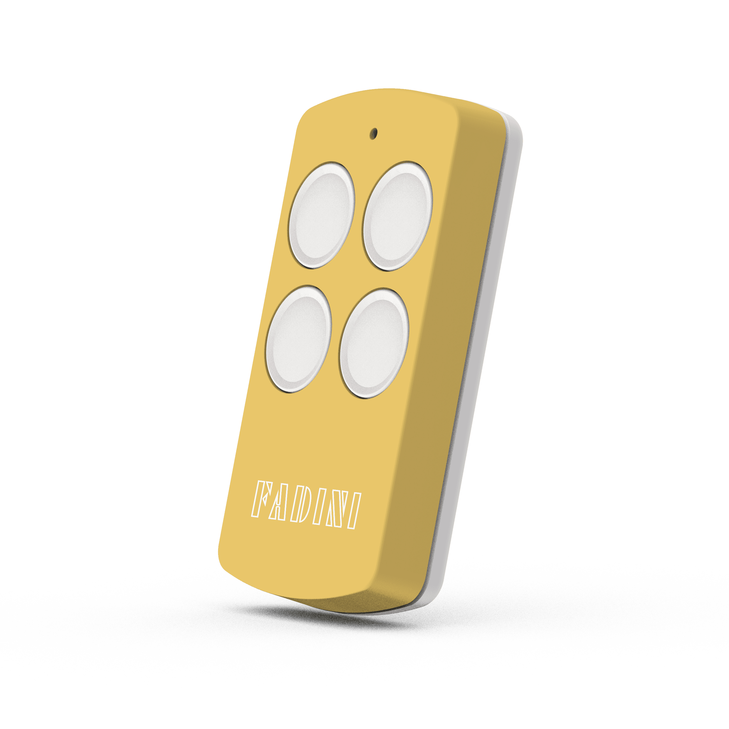 VIX 53/4 TR čtyřkanálový rádiový vysílač, 868,19 MHz, hořčicově žlutá barva