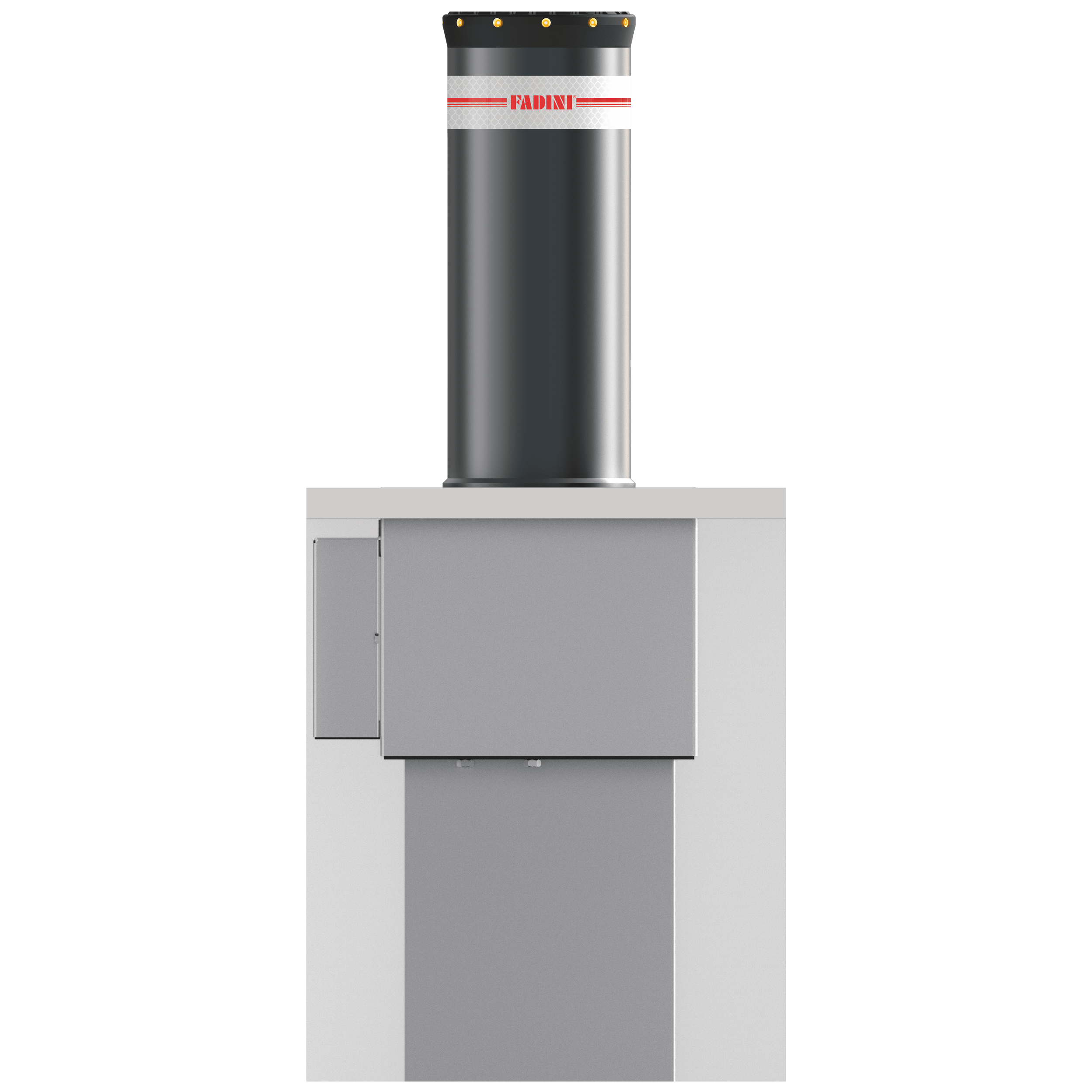 TALOS řady 96, h 600 ø 275 δ 12 zesílení 200 mm, automatický sloup 230 V ac 50 Hz 1PH se základovým pouzdrem