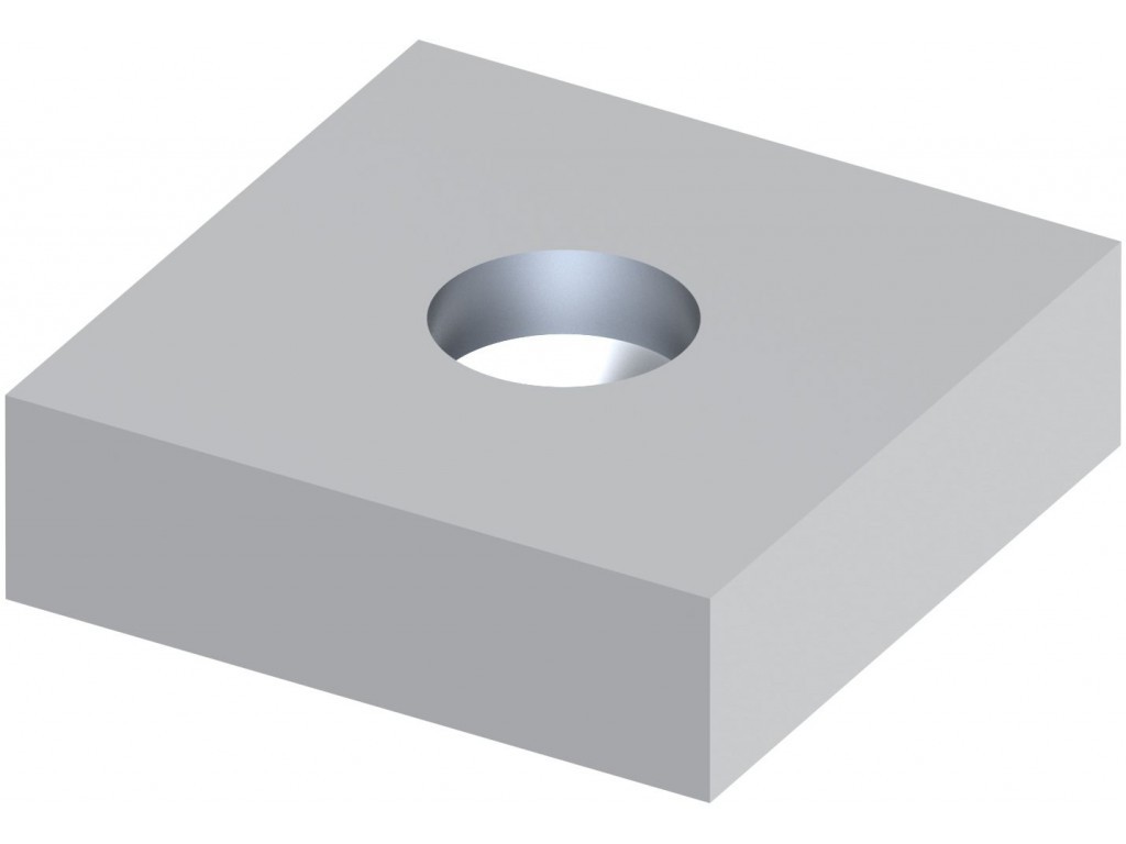Spodní deska 80×20 mm pantu M27 k přivaření, zinek
