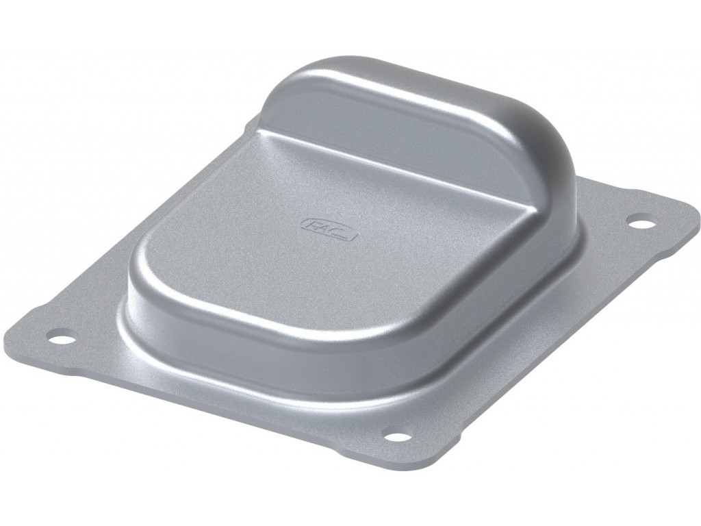 Spodní doraz s kotevní deskou k přišroubování, výška 44 mm, zinek